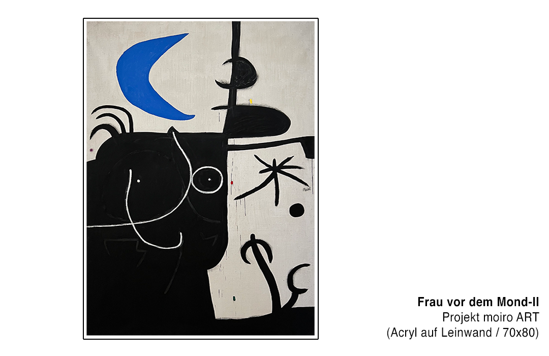 Bild Frau vor dem Mond - Moiroprojekt