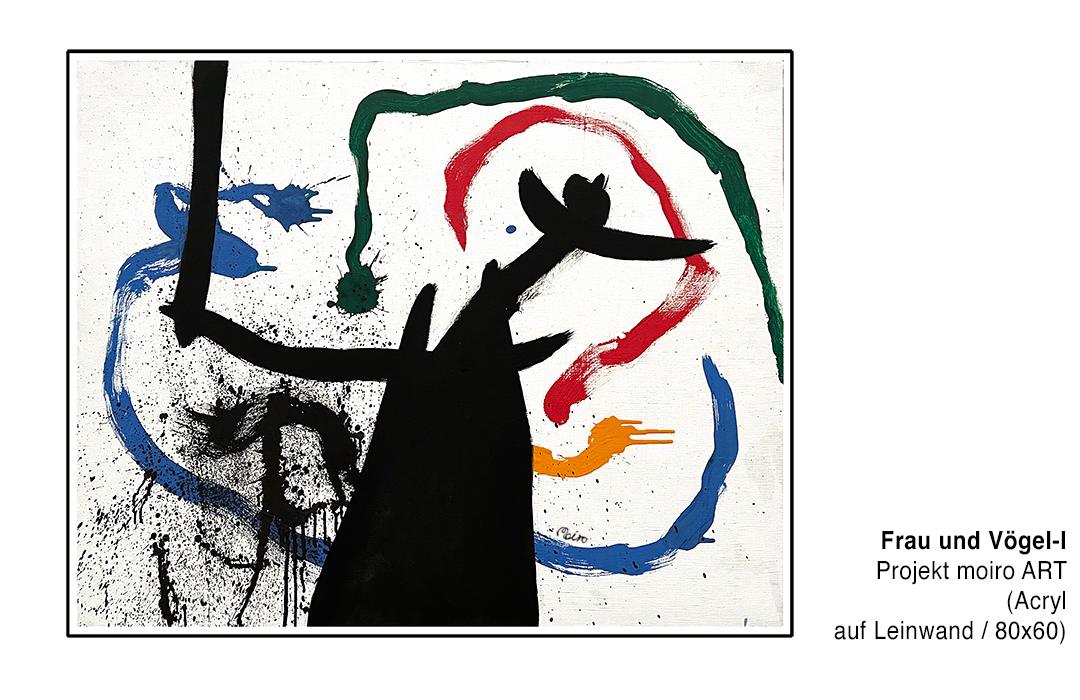 Bild Frau und Voegel-I - Moiroprojekt