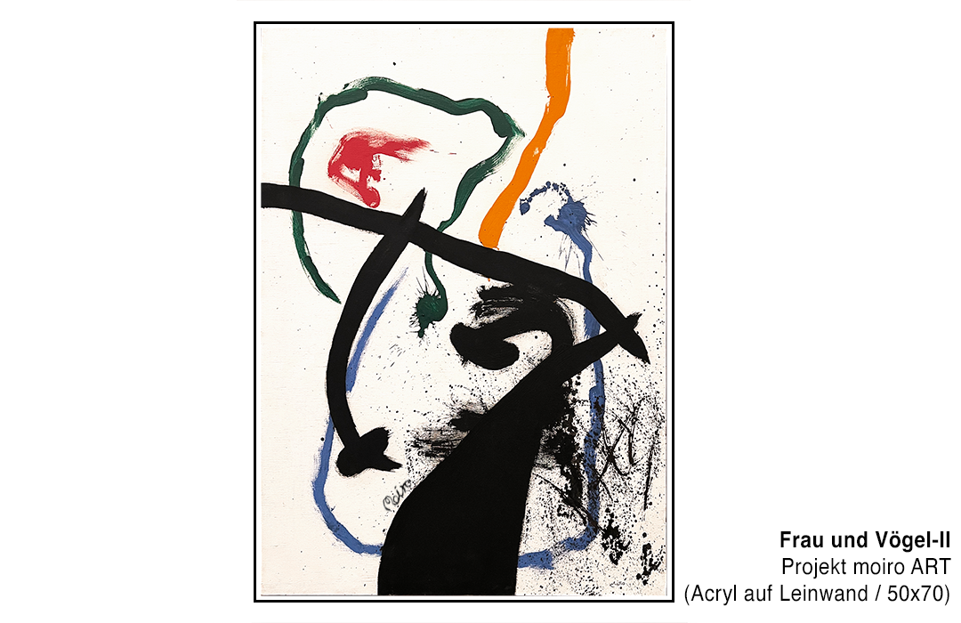 Bild Frau und Voegel-II - Moiroprojekt