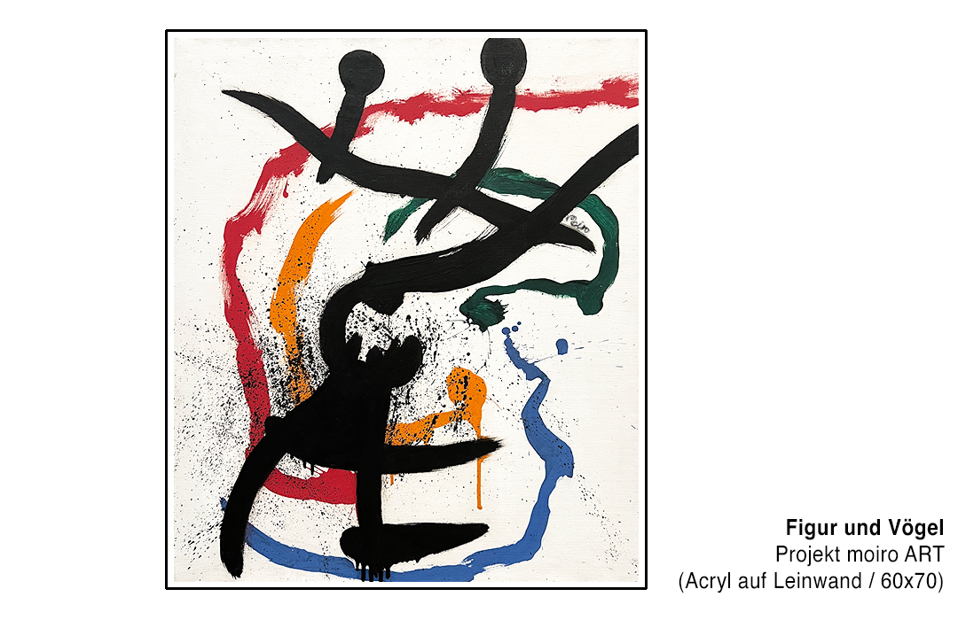 Bild Frau und Voegel - Moiroprojekt